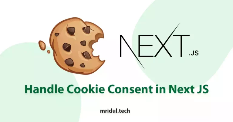 How to handle Cookie Consent in Next JS