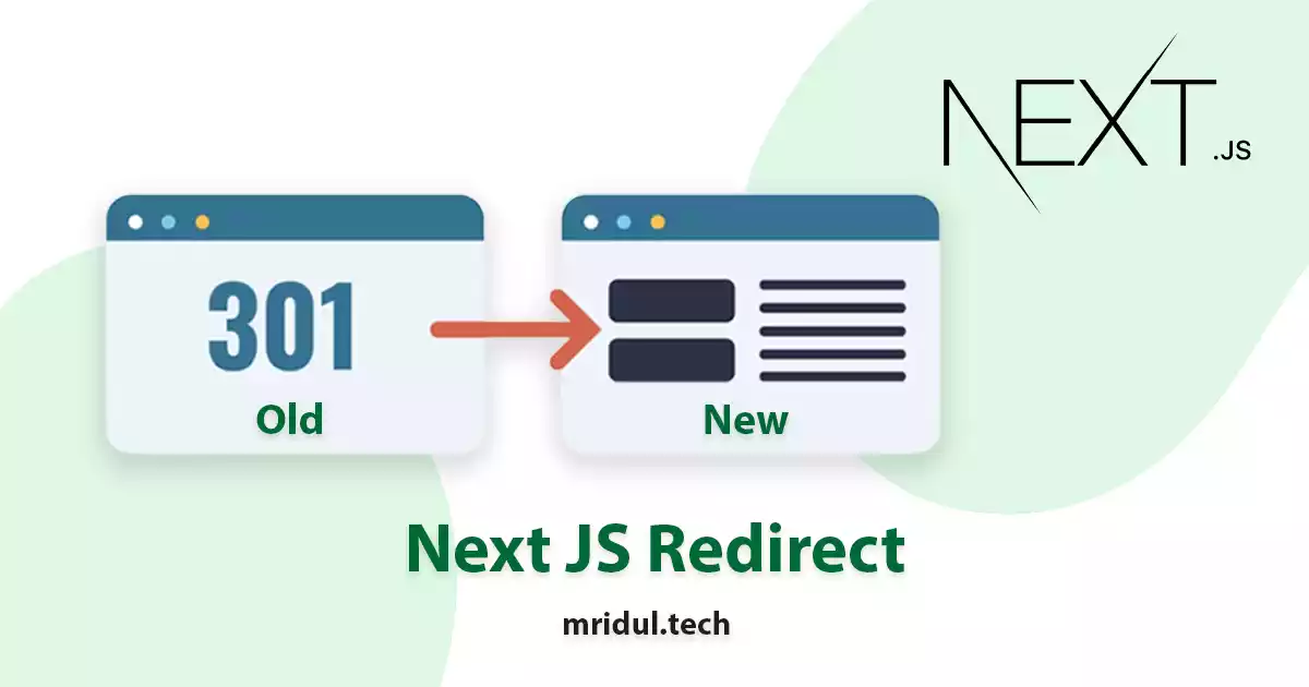 How to add Next JS Redirect