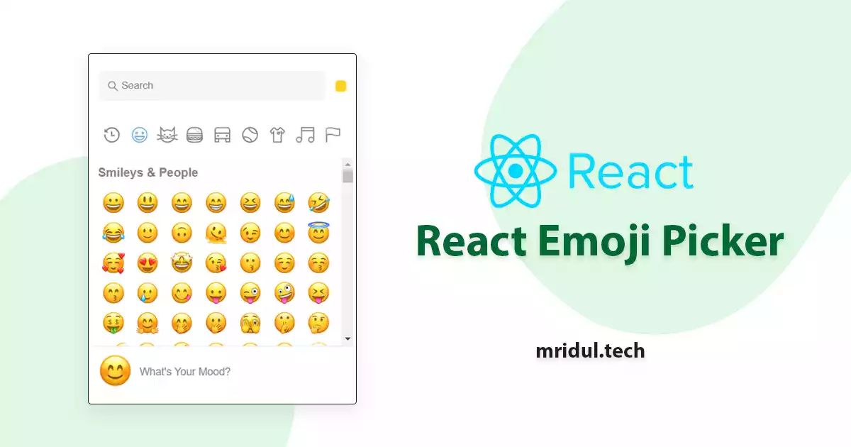 React Emoji Picker: Add Emoji Picker in a React App
