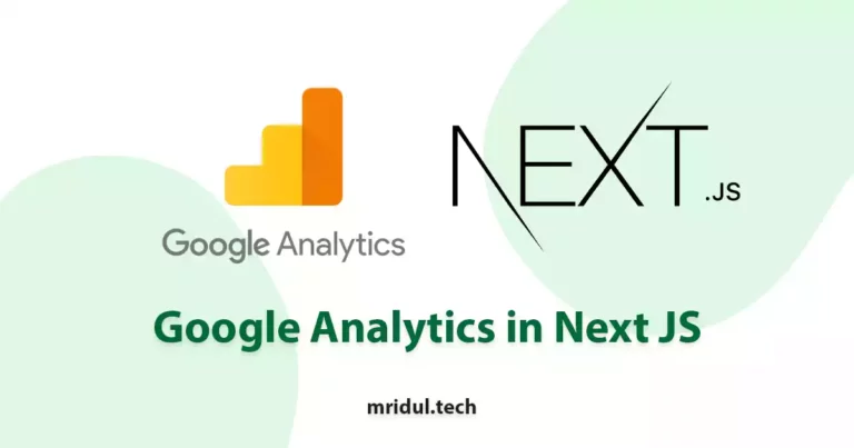 How to Add Google Analytics in NextJS
