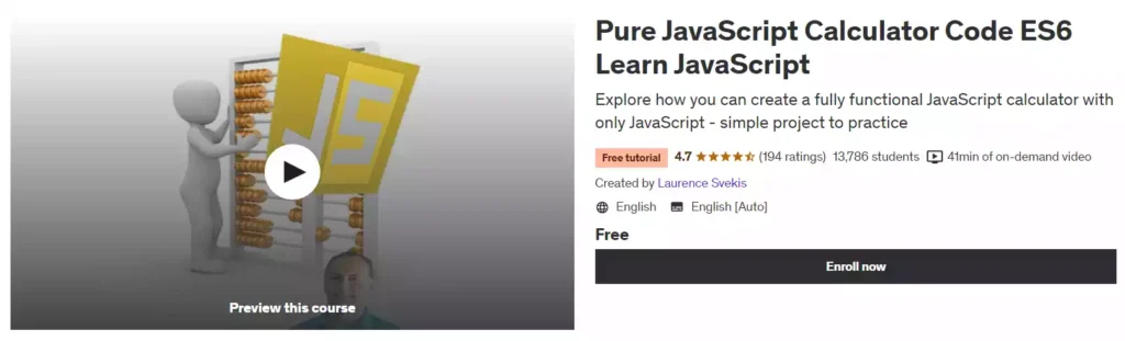 6. Pure JavaScript Calculator Code ES6 Learn JavaScript