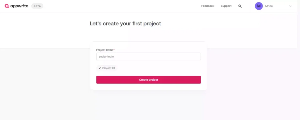 create-appwrite-project