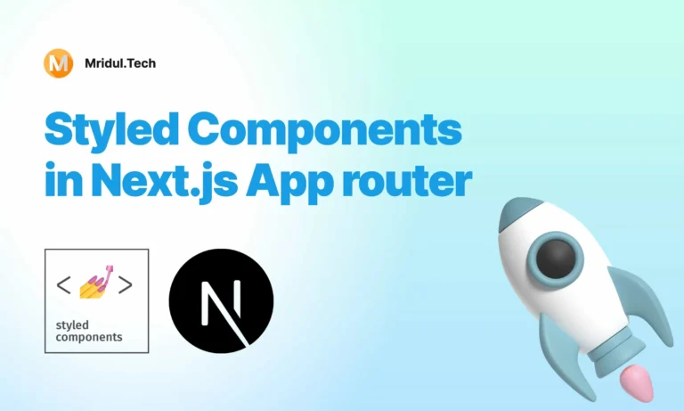 How to add Styled components in Next.js App router